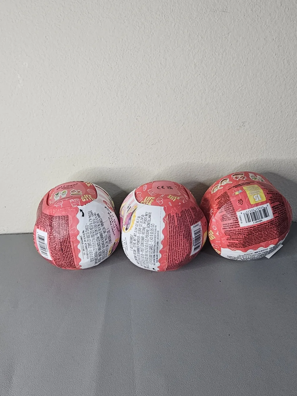 Make It Mini Lifestyle Pink Surprise Toy Balls - Lot of 3